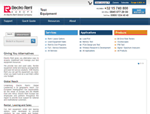 Tablet Screenshot of electrorent-europe.com